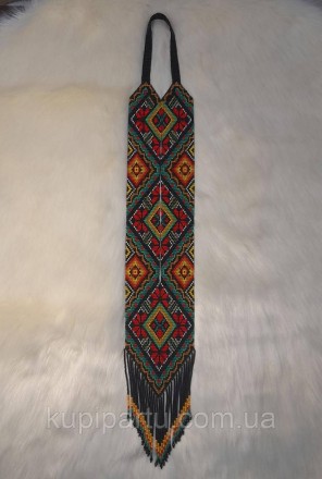 Гердан – это национальное украинское украшение из бисера со сложным цветным, гео. . фото 2