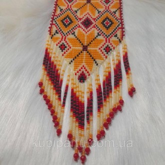 Гердан – это национальное украинское украшение из бисера со сложным цветным, гео. . фото 5