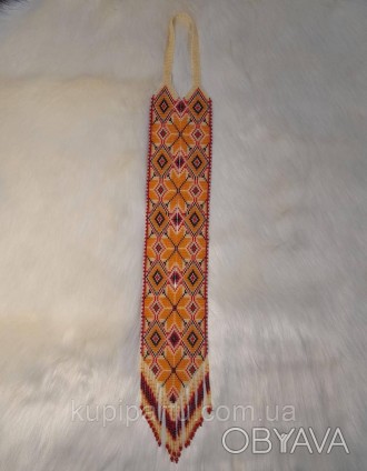 Гердан – это национальное украинское украшение из бисера со сложным цветным, гео. . фото 1