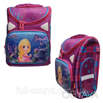 комфортный и вместительный школьный рюкзак подойдет для девочек младшей или сред. . фото 1