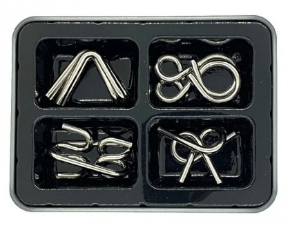 Набор IQ Metall из 4 металлических головоломок. Винница. фото 1 Набор IQ Metall из 4 металлических головоломок. Винница. фото 1