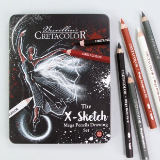 
Набор карандашей для рисунка X-SKETCH Mega Sketching – высокопигментированные, . . фото 4