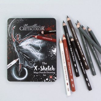 
Набор карандашей для рисунка X-SKETCH Mega Sketching – высокопигментированные, . . фото 6