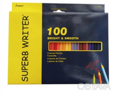 
Цветные карандаши Marco Superb Writer (4100-100CB) специально разработаны для п. . фото 1