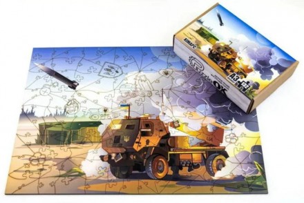 Деревянный пазл "HIMARS" 140 элементов А3. Винница. фото 1 Деревянный пазл "HIMARS" 140 элементов А3. Винница. фото 1