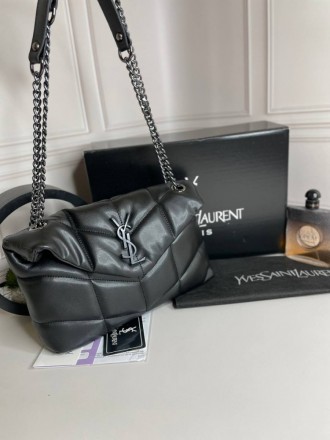 
 Сумка Yves Saint Laurent Puffer Small Chain Bag in Quilted Lambskin черная с ч. . фото 2