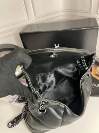 
 Сумка Yves Saint Laurent Puffer Small Chain Bag in Quilted Lambskin черная с ч. . фото 5