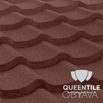  1-тайловый профиль QueenTile® Brown​ - формат композитной черепицы, представляю. . фото 1