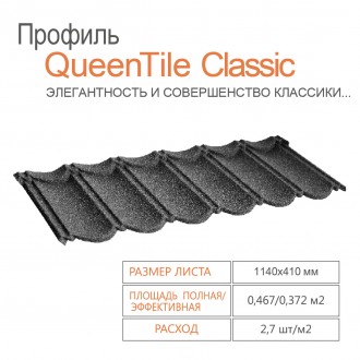  Профиль QueenTile® Classic Black - классический архитектурный стиль Старой Евро. . фото 3