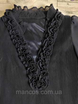 Женское платье Snidel темно-синее плиссе с рюшами 
Состояние: б/у, в идеальном с. . фото 4