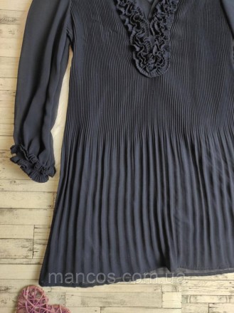 Женское платье Snidel темно-синее плиссе с рюшами 
Состояние: б/у, в идеальном с. . фото 5