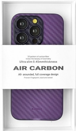 Карбоновий чохол K-Doo Air Carbon для iPhone 14 Pro Purple Карбоновий чохол K-Do. Київ. фото 1 Карбоновий чохол K-Doo Air Carbon для iPhone 14 Pro Purple Карбоновий чохол K-Do. Київ. фото 1