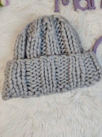 Женская зимняя шапка серая вязаная теплая 
Состояние: б/у, в отличном состоянии
. . фото 5