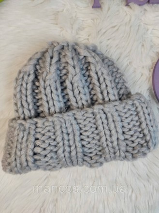 Женская зимняя шапка серая вязаная теплая 
Состояние: б/у, в отличном состоянии
. . фото 3