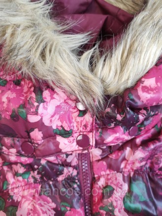 Детская зимняя куртка H&M для девочки розовая с цветочным принтом
Состояние: б/у. . фото 4