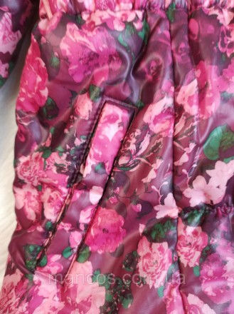 Детская зимняя куртка H&M для девочки розовая с цветочным принтом
Состояние: б/у. . фото 6