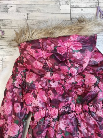 Детская зимняя куртка H&M для девочки розовая с цветочным принтом
Состояние: б/у. . фото 8