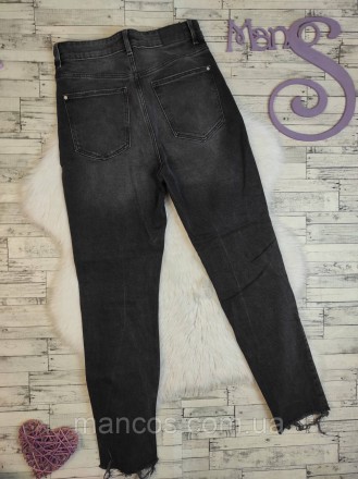 Женские джинсы Sinsay Denim черные 
Состояние: б/у, в идеальном состоянии
Произв. . фото 6