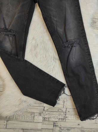 Женские джинсы Sinsay Denim черные 
Состояние: б/у, в идеальном состоянии
Произв. . фото 4
