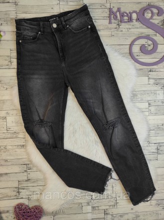 Женские джинсы Sinsay Denim черные 
Состояние: б/у, в идеальном состоянии
Произв. . фото 2