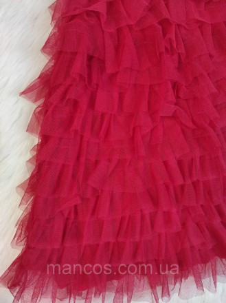 Детское платье Маленькая леди для девочки красное нарядное с рюшами фатин
Состоя. . фото 8