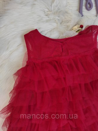 Детское платье Маленькая леди для девочки красное нарядное с рюшами фатин
Состоя. . фото 6
