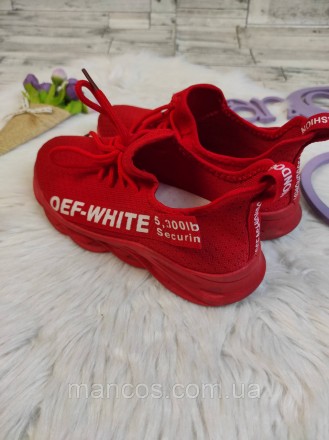 Детские кроссовки Lilin Shoes для девочки красные текстильные 
Состояние: б/у, в. . фото 5