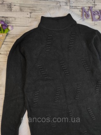 Женский свитер черный удлиненный 
Состояние: б/у, в идеальном состоянии
Размер: . . фото 3
