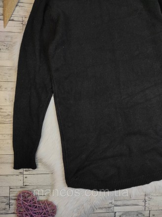Женский свитер черный удлиненный 
Состояние: б/у, в идеальном состоянии
Размер: . . фото 7