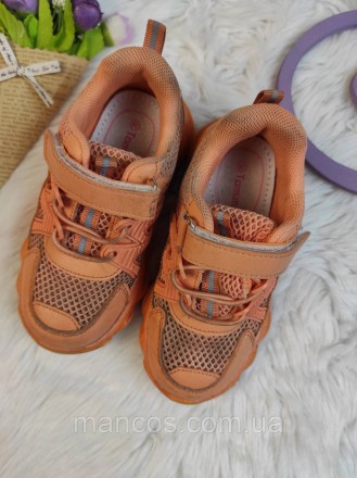 Детские кроссовки Tom.M для девочки оранжевые экокожа текстиль на липучке
Состоя. . фото 4