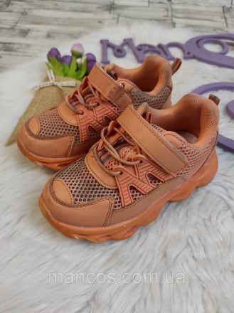 Детские кроссовки Tom.M для девочки оранжевые экокожа текстиль на липучке
Состоя. . фото 5