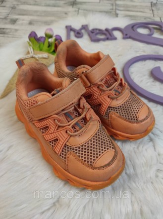 Детские кроссовки Tom.M для девочки оранжевые экокожа текстиль на липучке
Состоя. . фото 8