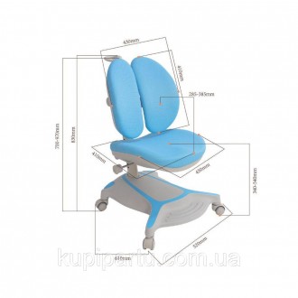 Ортопедичне крісло FunDesk Bunias Blue — це новинка, яка чудово підійде активним. . фото 11