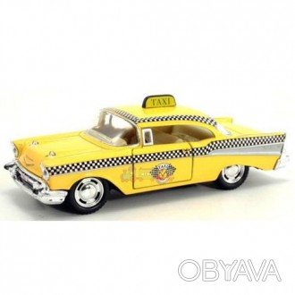 Машинка KINSMART "Chevrolet Bel Air (Taxi)". Металлическая, инерционная, резинов. . фото 1