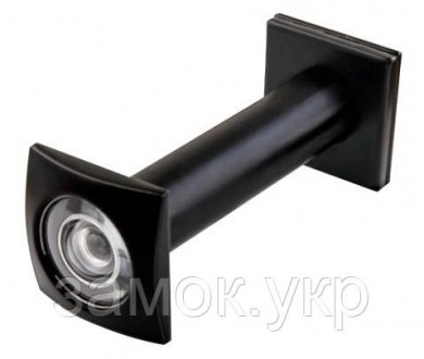 Глазок дверной Elephant ZP-208LC SQ-VE черный (Китай). Днепр. фото 1