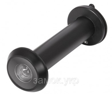 Дверной глазок Elephant ZP-208LC-VE черный (Китай). Днепр. фото 1