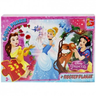 Пазлы "Принцессы Дисней" + постер, 35 эл.. Борисполь. фото 1