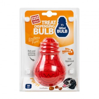 Іграшка для собак серії Bulb Rubber виготовлена ​​з високоякісної надміцної гуми. . фото 3