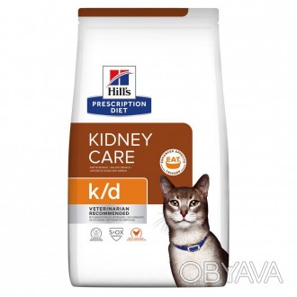  Переваги та характеристики Сухий корм для котів Hill’s Prescription Diet k/d, з. . фото 1
