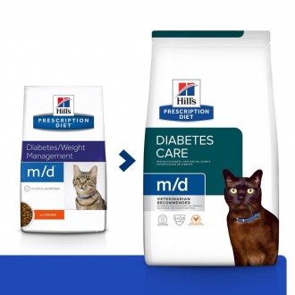  Переваги та характеристики Сухий корм для котів Hill’s Prescription Diet m/d, з. . фото 4