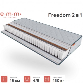 
Ортопедический матрас Freedom 2в1 18см от ЕММ
 
Матрас Freedom 2в1 — яркий пред. . фото 2