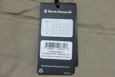 НОВІ  Штани  Black Diamond Credo Pants - виготовлені з матеріалу з використанням. . фото 11