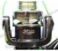 Котушка риболовна Bratfishing UTECATE KURO Green FD / 10+1 BB / ALUMINUM spool
К. . фото 3