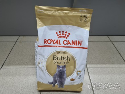 Royal Canin British Shorthair Adult, с птицей, 4 кг сухой корм для британских ко