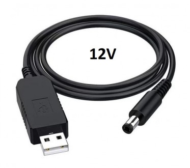 
Підвищувальний кабель перетворювач з USB 5 В до 12В
Вхідна напруга DC 5 В
Вихід. . фото 2