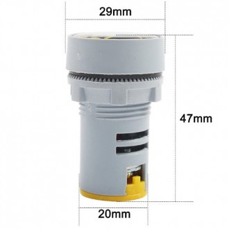 
Цифровий вольтметр AC 60-500V жовтий AD16-22DSV панельний
Діапазон вимірювання:. . фото 4