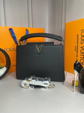 
 Модель: Louis Vuitton Capucines
Артикул: wb004
Материал: Экокожа 
Размер Ш28,5. . фото 2