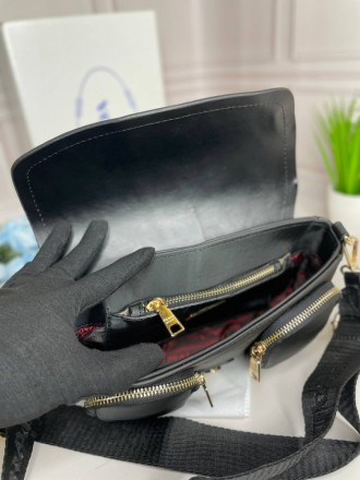 
 Модель: Prada Pocket nylon and brushed leather bag
Артикул: wb010
Материал: Эк. . фото 7
