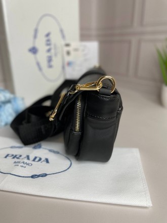 
 Модель: Prada Pocket nylon and brushed leather bag
Артикул: wb010
Материал: Эк. . фото 6