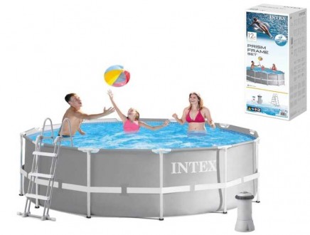 Intex Басейн каркасний 26716 NP (1) сходи, насос-фільтр, в коробці. Одеса. фото 1 Intex Басейн каркасний 26716 NP (1) сходи, насос-фільтр, в коробці. Одеса. фото 1